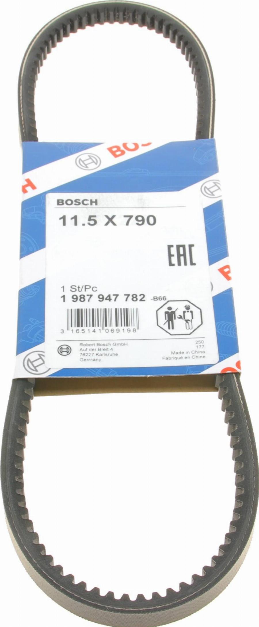 BOSCH 1 987 947 782 - Клиновий ремінь autozip.com.ua