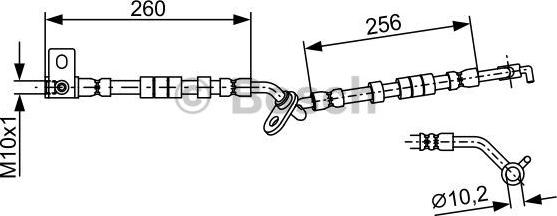 BOSCH 1 987 481 951 - Гальмівний шланг autozip.com.ua