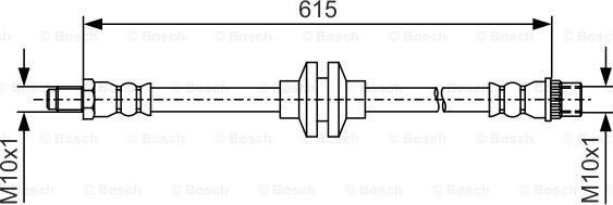 BOSCH 1 987 481 982 - Гальмівний шланг autozip.com.ua