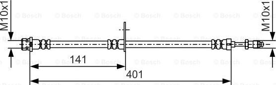 BOSCH 1 987 481 979 - Гальмівний шланг autozip.com.ua