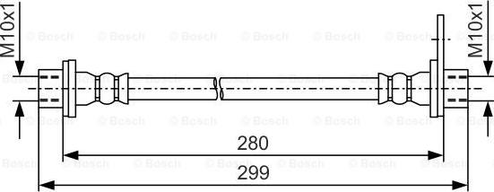 BOSCH 1 987 481 440 - Гальмівний шланг autozip.com.ua