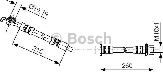 BOSCH 1 987 481 409 - Гальмівний шланг autozip.com.ua