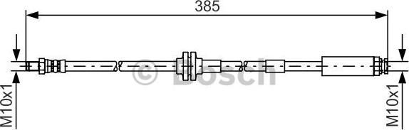 BOSCH 1 987 481 418 - Гальмівний шланг autozip.com.ua