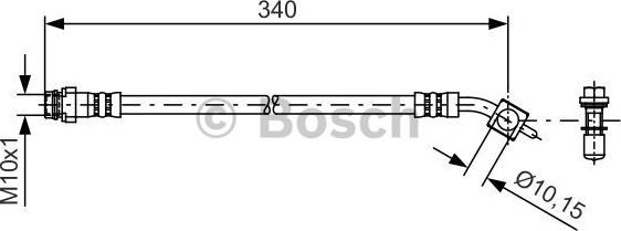 BOSCH 1 987 481 424 - Гальмівний шланг autozip.com.ua