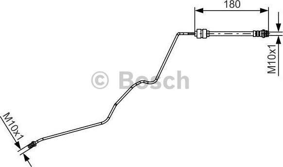 BOSCH 1 987 481 421 - Гальмівний шланг autozip.com.ua