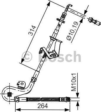 BOSCH 1 987 481 428 - Гальмівний шланг autozip.com.ua