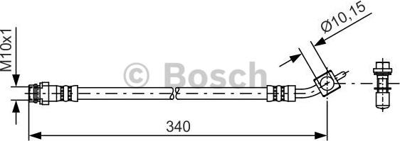 BOSCH 1 987 481 423 - Гальмівний шланг autozip.com.ua