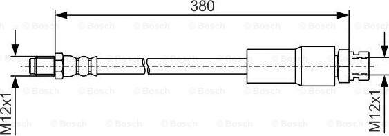 BOSCH 1 987 481 547 - Гальмівний шланг autozip.com.ua