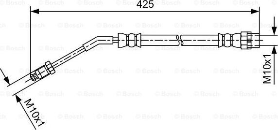 BOSCH 1 987 481 587 - Гальмівний шланг autozip.com.ua