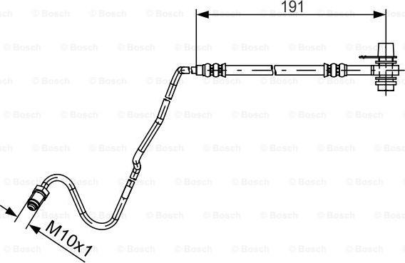 BOSCH 1 987 481 537 - Гальмівний шланг autozip.com.ua