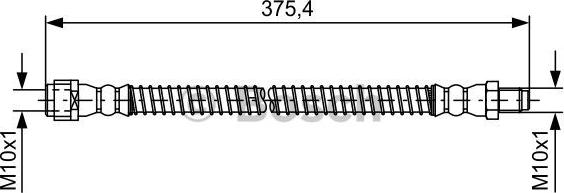 BOSCH 1 987 481 575 - Гальмівний шланг autozip.com.ua