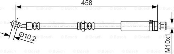 BOSCH 1 987 481 663 - Гальмівний шланг autozip.com.ua