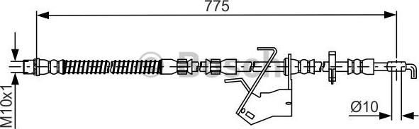 BOSCH 1 987 481 685 - Гальмівний шланг autozip.com.ua