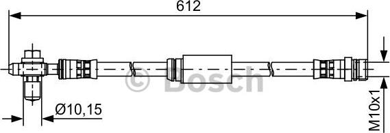 BOSCH 1 987 481 631 - Гальмівний шланг autozip.com.ua