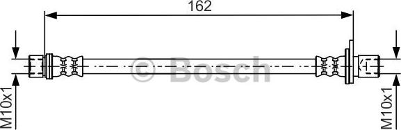 BOSCH 1 987 481 638 - Гальмівний шланг autozip.com.ua