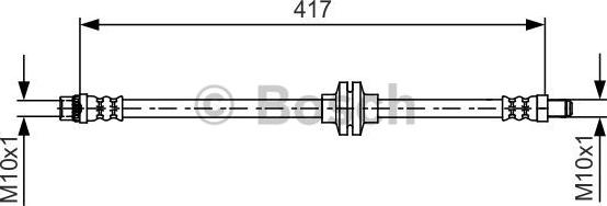 BOSCH 1 987 481 626 - Гальмівний шланг autozip.com.ua