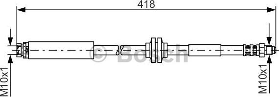 BOSCH 1 987 481 058 - Гальмівний шланг autozip.com.ua