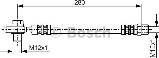 BOSCH 1 987 481 082 - Гальмівний шланг autozip.com.ua