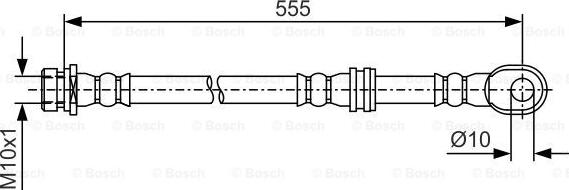 BOSCH 1 987 481 087 - Гальмівний шланг autozip.com.ua