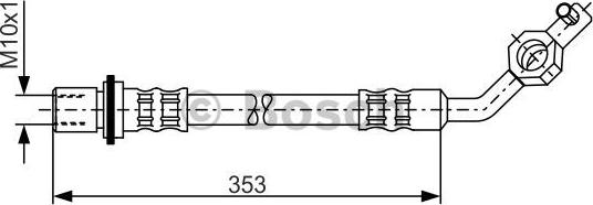 BOSCH 1 987 481 037 - Гальмівний шланг autozip.com.ua