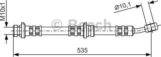 BOSCH 1 987 481 025 - Гальмівний шланг autozip.com.ua