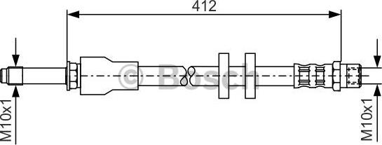 BOSCH 1 987 481 021 - Гальмівний шланг autozip.com.ua