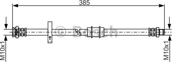 BOSCH 1 987 481 190 - Гальмівний шланг autozip.com.ua