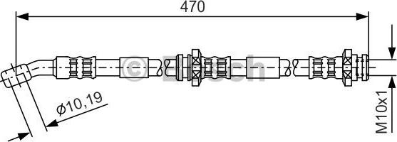 BOSCH 1 987 481 149 - Гальмівний шланг autozip.com.ua