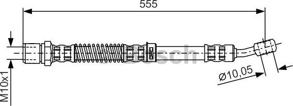 BOSCH 1 987 481 144 - Гальмівний шланг autozip.com.ua