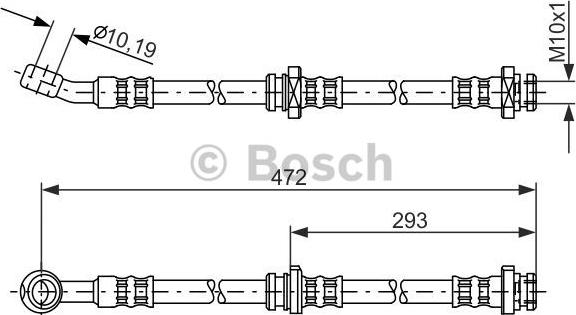 BOSCH 1 987 481 148 - Гальмівний шланг autozip.com.ua