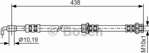 BOSCH 1 987 481 147 - Гальмівний шланг autozip.com.ua