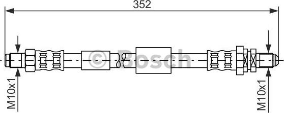 BOSCH 1 987 481 153 - Гальмівний шланг autozip.com.ua