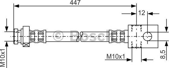 BOSCH 1 987 481 101 - Гальмівний шланг autozip.com.ua