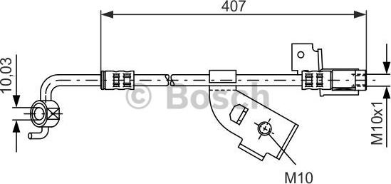 BOSCH 1 987 481 113 - Гальмівний шланг autozip.com.ua