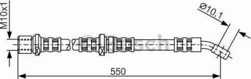 BOSCH 1 987 481 135 - Гальмівний шланг autozip.com.ua