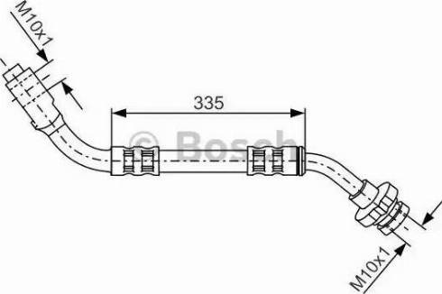 BOSCH 1 987 481 122 - Гальмівний шланг autozip.com.ua