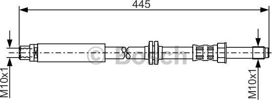 BOSCH 1 987 481 179 - Гальмівний шланг autozip.com.ua