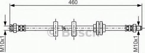 BOSCH 1 987 481 176 - Гальмівний шланг autozip.com.ua