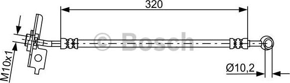 BOSCH 1 987 481 864 - Гальмівний шланг autozip.com.ua