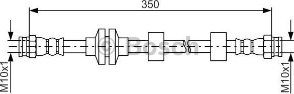BOSCH 1 987 481 804 - Гальмівний шланг autozip.com.ua
