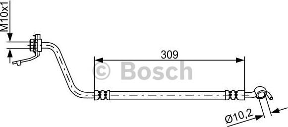 BOSCH 1 987 481 878 - Гальмівний шланг autozip.com.ua