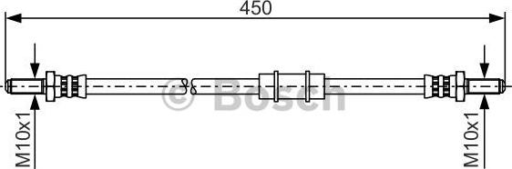 BOSCH 1 987 481 345 - Гальмівний шланг autozip.com.ua