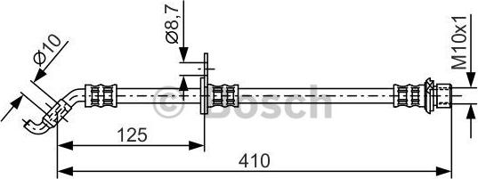 BOSCH 1 987 481 360 - Гальмівний шланг autozip.com.ua