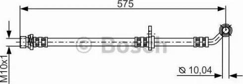 BOSCH 1 987 481 304 - Гальмівний шланг autozip.com.ua