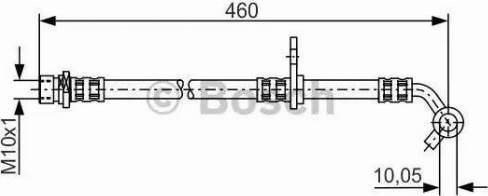 BOSCH 1 987 481 305 - Гальмівний шланг autozip.com.ua