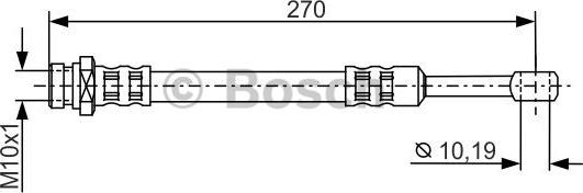 BOSCH 1 987 481 300 - Гальмівний шланг autozip.com.ua