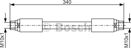 BOSCH 1 987 481 301 - Гальмівний шланг autozip.com.ua