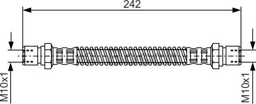 BOSCH 1 987 481 316 - Гальмівний шланг autozip.com.ua