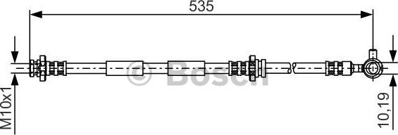 BOSCH 1 987 481 312 - Гальмівний шланг autozip.com.ua