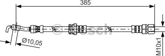 BOSCH 1 987 481 385 - Гальмівний шланг autozip.com.ua